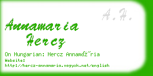 annamaria hercz business card